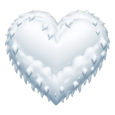 A snowing heart sticker