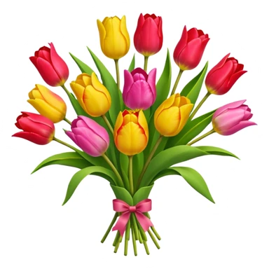 Buque de tulipas sticker