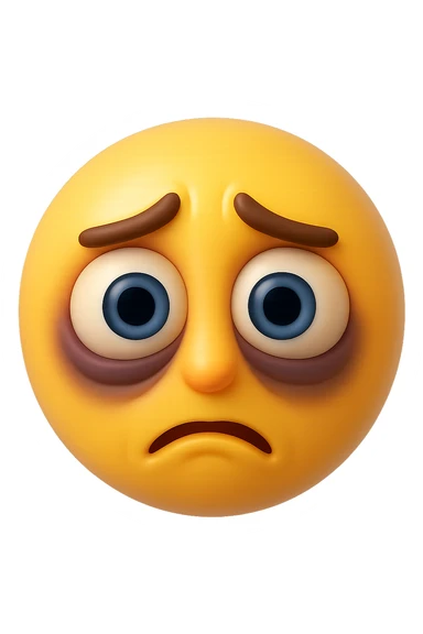 emoji 3d stile iphone di insonnia, alterazione del sonno 3d sticker