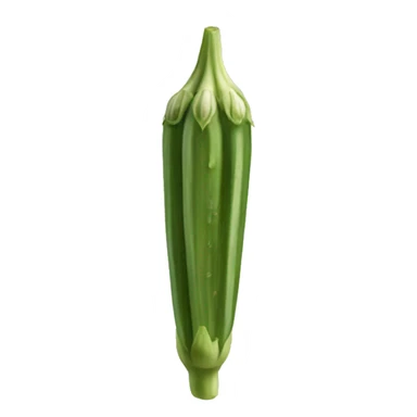 Okra vegetable sticker