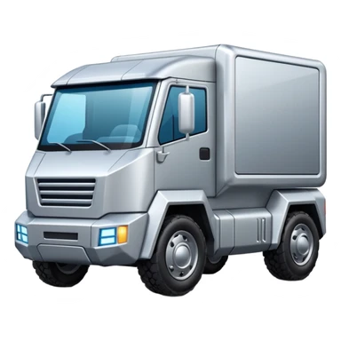 silver cyber truck sticker
