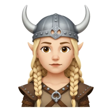 female viking sticker