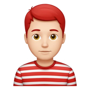 Men with red Striped Shirts sticker