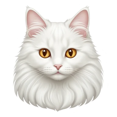 White cat Turkish angora sticker