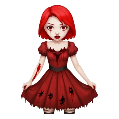 Vampir, Girl, Fangs, Blood, Penis sticker