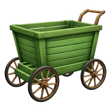 Green cart. sticker