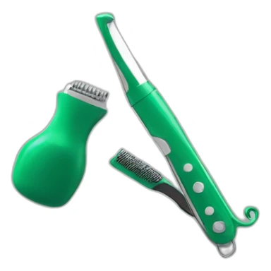 barber instrument green sticker