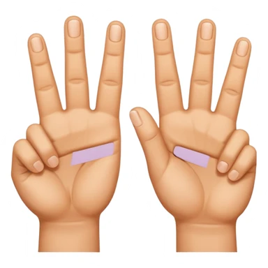 Le signe du rappeur Jul, avec les 2 mains: pouce sur le côté et index et majeur levés. Mis côte à côte, formant les lettres JUL sticker