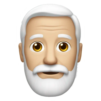 a white grandpa with a white beard sticker