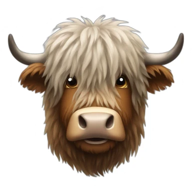 hairy coo sticker