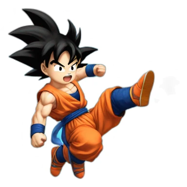 goku en la nube voladora  sticker