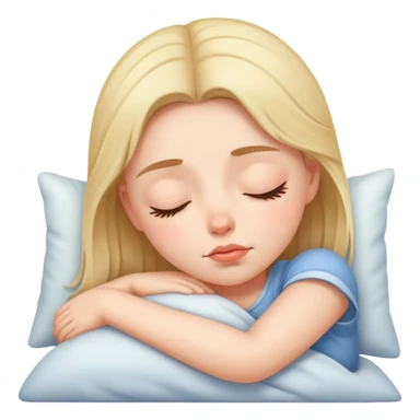 Sleepy girl sticker