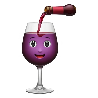 Emojis de vinho vermelho sticker