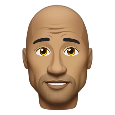 The rock dwane johnson side eye sticker