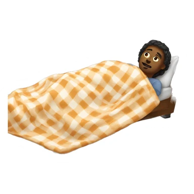 Laying down with a blanket  sticker