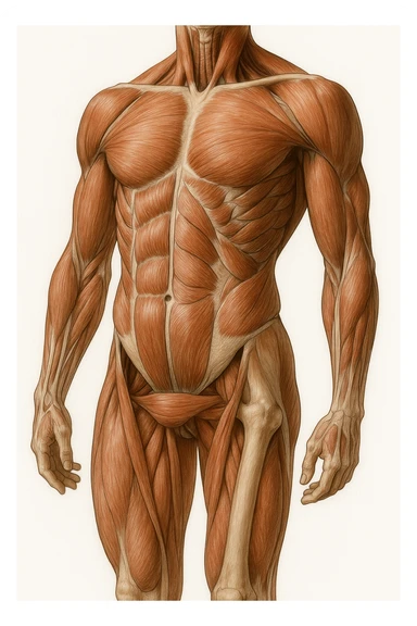 muscoli del Core anatomia senza scritte sticker