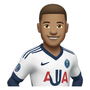 Kyllian Mbappé qui célèbre sticker