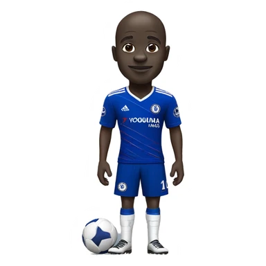ngolo kante in a blue chelsea jersey sticker