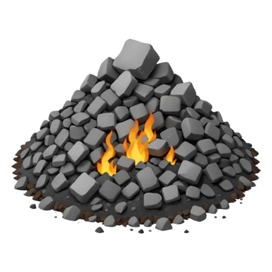 a pile of ashes sticker