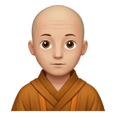 an adult monk  sticker