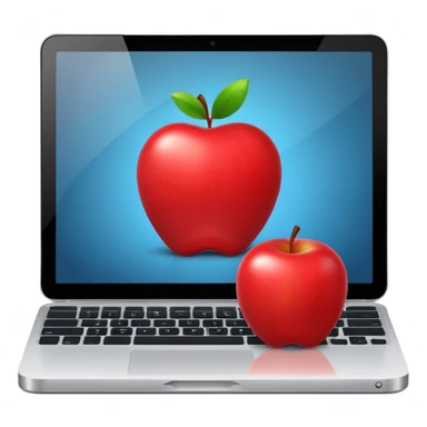 middle gray apple ELECTRONIC DEVICE sticker