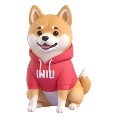 shiba inu fitness sticker