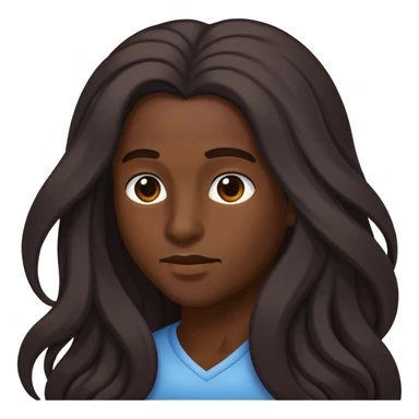 faceless hair sticker