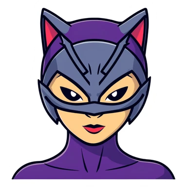 Catwoman face sticker