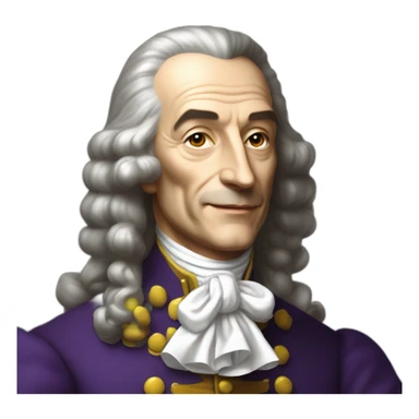 Voltaire boit du thé  sticker