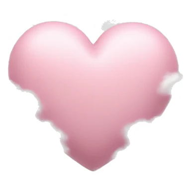pastel pink heart surrounded by clouds sticker