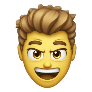 angry happy heart eyes sticker