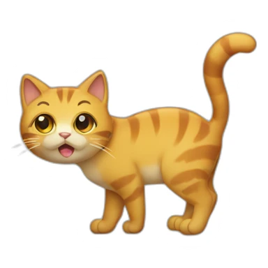urinating cat sticker