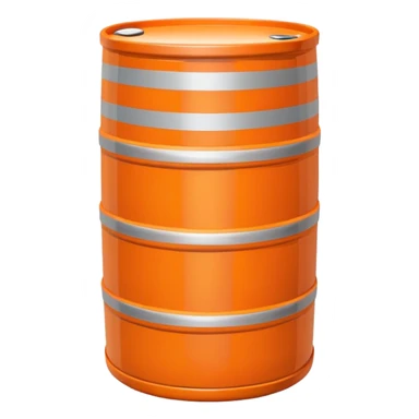orange road construction barrel sticker
