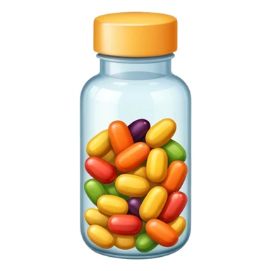 vitamins in bottle sticker