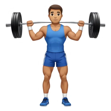 man with blue shorts deadlift sticker