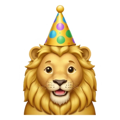 King of lions celebrating birthday  sticker