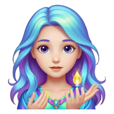 girl with magic sticker