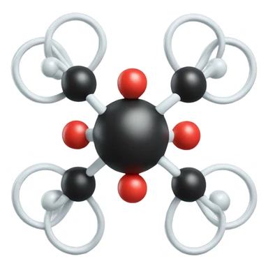 Carbon one hydrogen six sticker