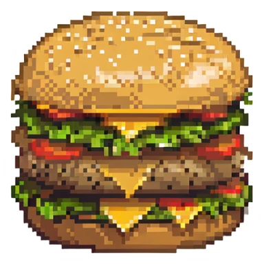 cheeseburger classic look sticker