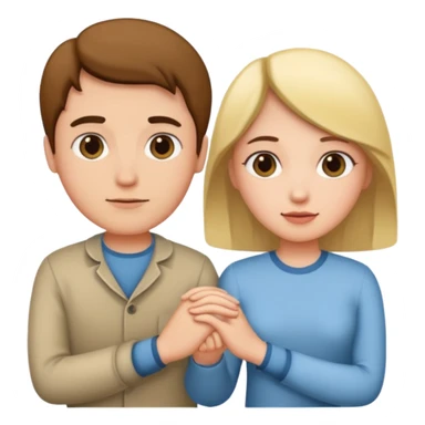 intimacy, holding hands, soft expression sticker