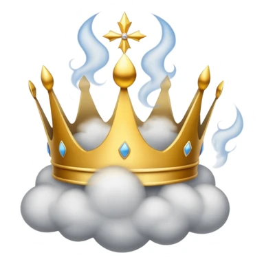 Put this 👑 on top  of 😶‍🌫️ sticker
