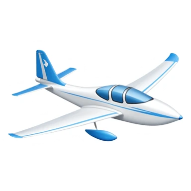 glider, large wingspan, white, 1 seat, no engine sticker