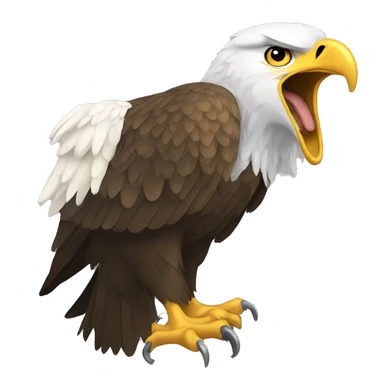 golden eagle crying  sticker