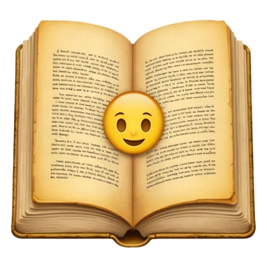 An open book sticker