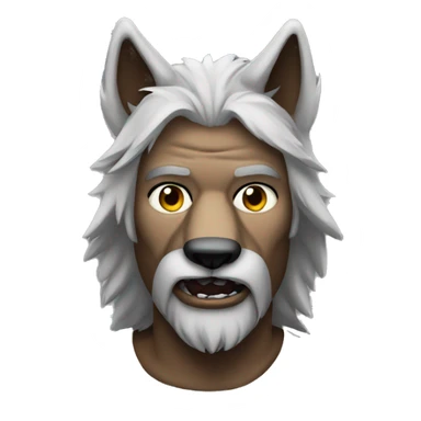 Alpha wolf man sticker