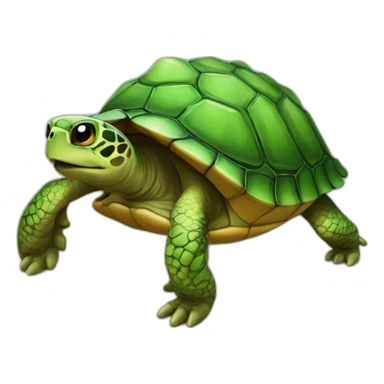 Tortue sur un chat sticker