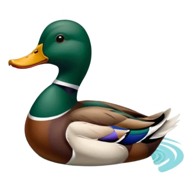 Ducks on water sticker