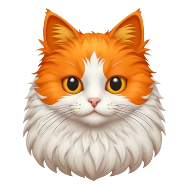 a cat in a bird shape sticker