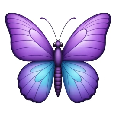 Emoji de mariposa lila sticker