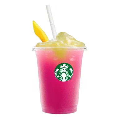 Starbucks mango dragon fruit lemonade refresher  sticker
